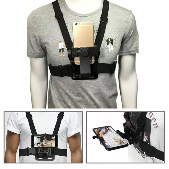 Handy Brusthalterung Chest Halter Strap Bracket für iPhone Samsung Gopro Hero