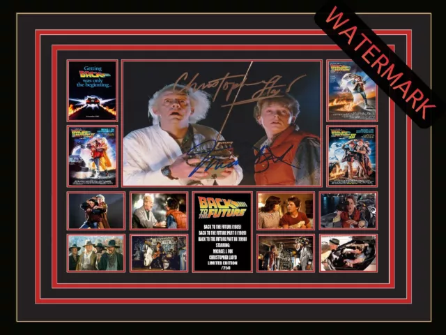 Back To The Future Limited Edition Signed & Framed Memorabilia - Michael J Fox