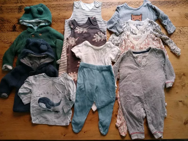Baby Boy M&S Clothes Bundle 3-6 Months (11 pieces)