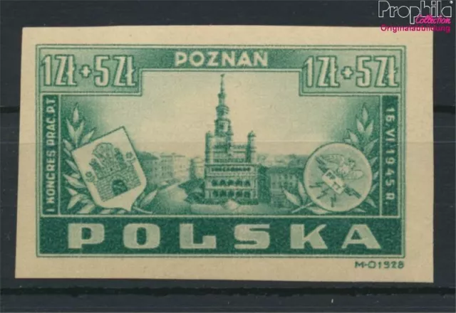 Polen 403U (kompl.Ausg.) ungezähnt postfrisch 1945 Postbeamtenkongreß