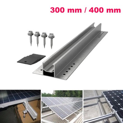 SOLAR MODULE ALUMINIUM bracket rail trapezoidal plate PV mounting rail ...