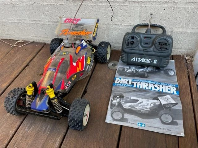 Vintage Tamiya Dirt Thrasher 58160 1995 1/10 Scale Radio Control Car