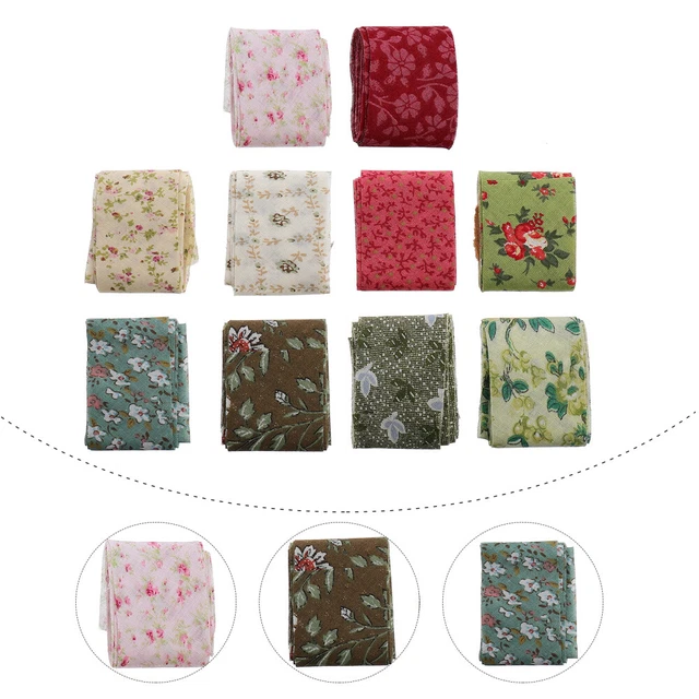 10 piezas cinta de flores cintas decorativas cinta de algodón cinta de algodón para coser