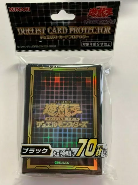 YuGiOh 2020 Official Konami 70 Pcs New Black / Dark Style Card Sleeve SEALED
