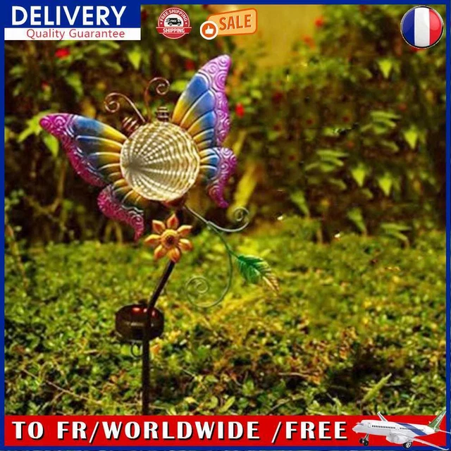 LED Solar Decorative Pathway Landscape Lights Waterproof for Garden (Butterfly)