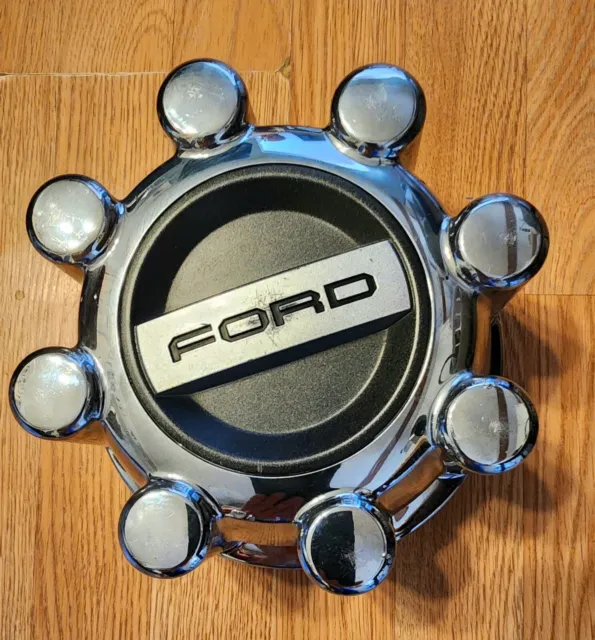 Ford F250 F350 HC3C-1A096-KDC OEM Wheel Center Rim Cap Hub Cover 8 Lug Chrome