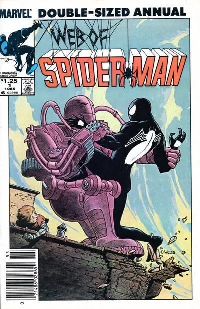 Web of Spider-Man, The Annual #1 (Newsstand) FN; Marvel | Charles Vess - we comb