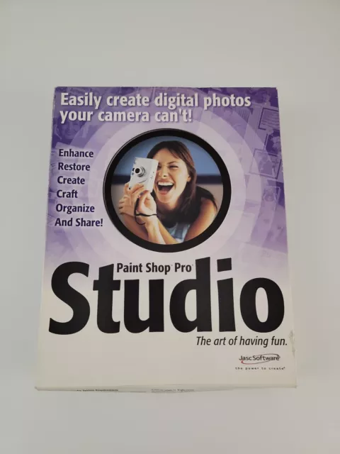 JASC Paint Shop Pro Studio PC CD edit fix digital image photos picture edit nib