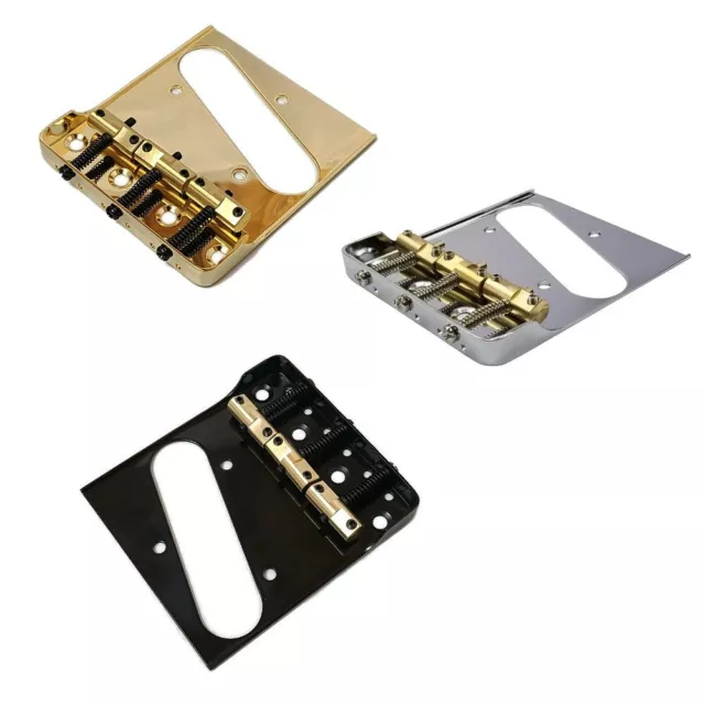 Telecaster Tele Guitar Bridge Compensated Brass Saddles Cut-Down Sides