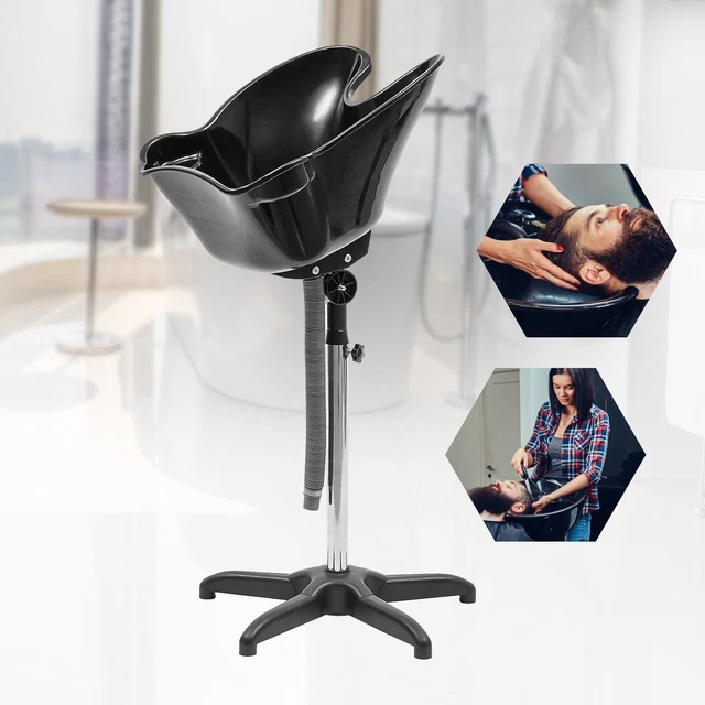 Lavabo trasero móvil lavabo peluquería altura ajustable lavado de cabello DHL