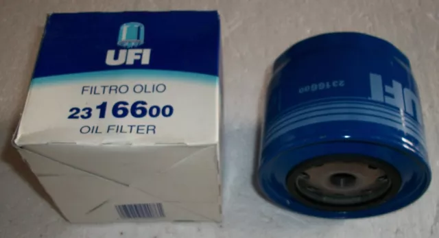 Filtro Olio Ufi 23.166.00 Alfa Romeo 145 146 155 2.0 Td Alfa Romeo Ar 6 1.9 D