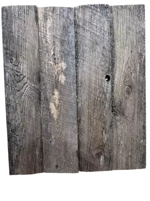 4 Reclaimed Fence Boards: Weathered Barn Wood for Crafts 23” X5” X 3/8