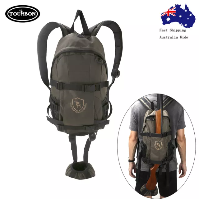 Tourbon Hunting Gun Sling Backpack Back Pack Carry Rifle Shotgun Gun Bag AUPOST