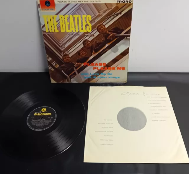 The Beatles Please Please Me PMC1202 Mono LP Vinyl Record