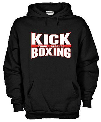 Felpa Kick Boxing P36 Arti Marziali Pugilato Boxe Hoodie Muay Thai MMA
