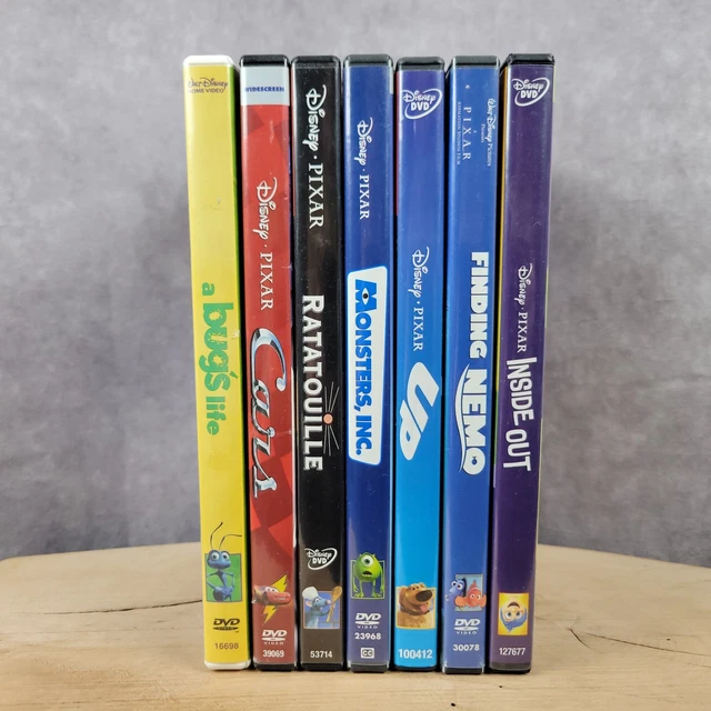 DISNEY/PIXAR DVD LOT: Cars Bugs Life Ratatouille Monsters Inc UP Nemo ...