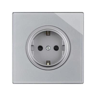 RJ45 Power Socket Light Switch Electrical Charging USB Data Glass Panel Outlet