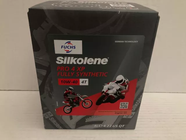 10,73€/l Fuchs Silkolene Pro 4 10W-40 XP 4 Ltr vollsyn ESTER Motorrad Motorenöl