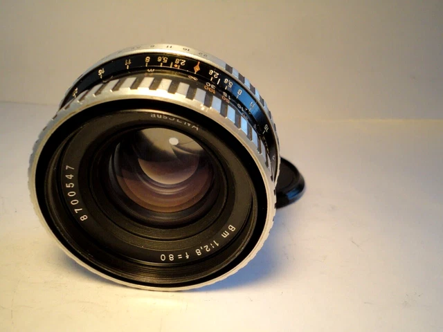 SERVICED Carl Zeiss Jena Biometar 1Q 2,8/80 TOP  Vintage Pentacon Six Exakta 66