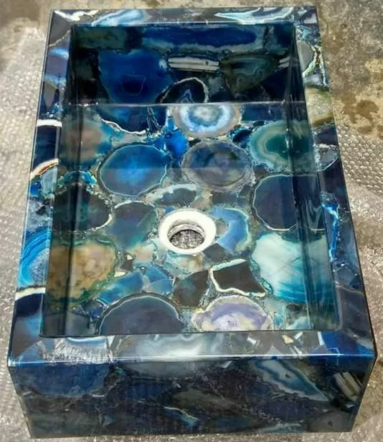 18" x 12" Agate Washbasin/Sink Handmade Work Bathroom Home Decor