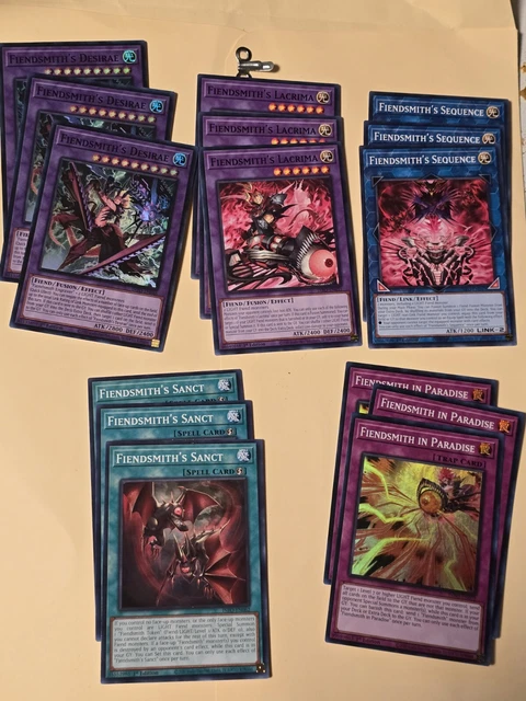 Fiendsmith Deck Core Engraver, Sequence, Fiendsmith's Sanct, Desirae, Lacrima Yu-Gi-Oh! TCG Yugioh Fiend Cards Fiendsmith Deck Core Engraver, Sequence, Fiendsmith's Sanct, Desirae, Lacrima Yu-Gi-Oh! TCG Yugioh Fiend Cards