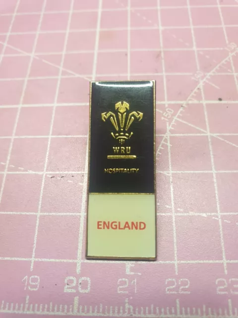 WALES Vs ENGLAND 6 NATIONS  RUGBY UNION HOSPITALITY PIN BADGE WRU