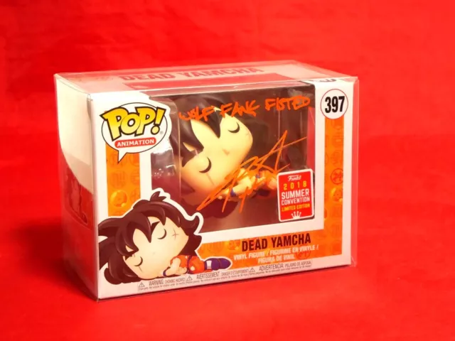 Dragon Ball Z DBZ Funko Pop Dead Yamcha #397 2018 SIGNED by Christopher Sabat