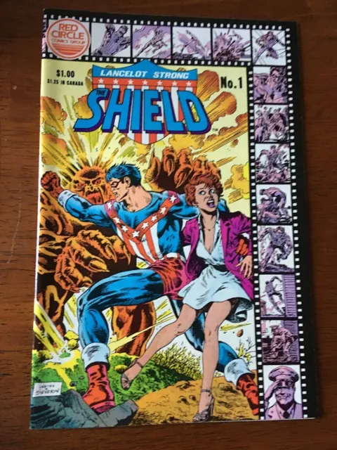 Shield # 1 Vf Red Circle Archie Comics 1983