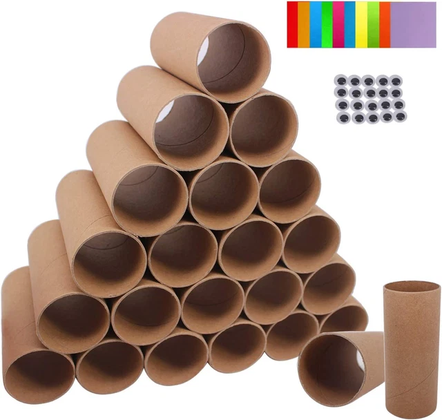 Suituts 40 Pack 1.6X3.9 Inch Cardboard Tubes Bulk Craft Rolls Tubes, Thick Paper