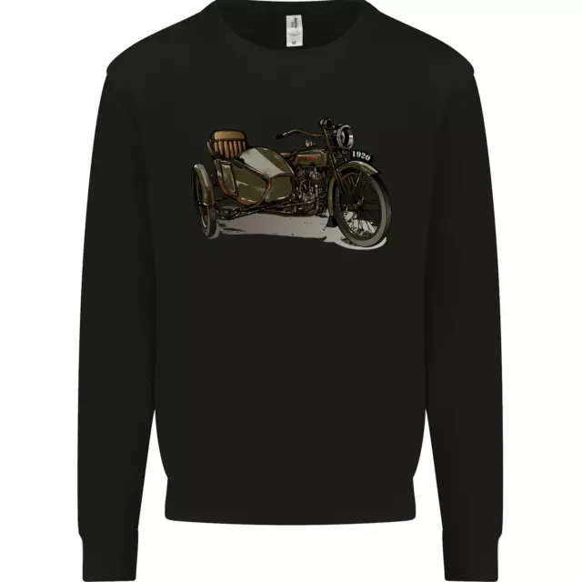 Felpa Maglione Moto e Sidecar Biker Moto da Uomo
