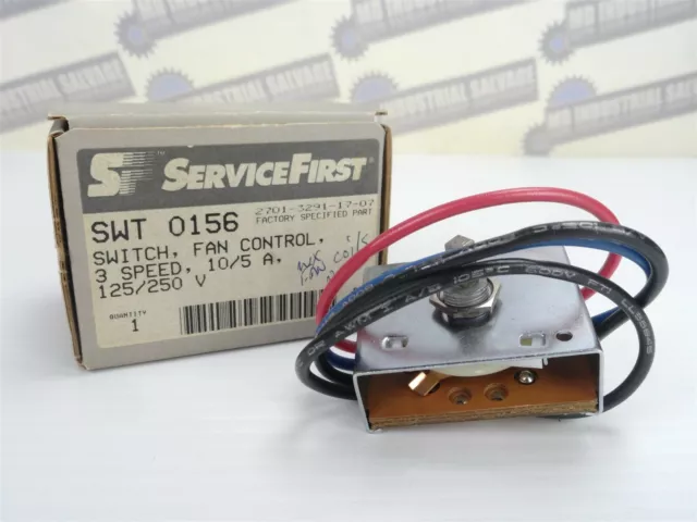 ServiceFirst - SWT 0156, 3 Speed Fan Control 125/250V 10/5A (NEW in BOX)