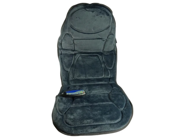 umschnalldildo filme RENPHO Massagesitzauflage Wärmefunktion Rückenmassagegerät S-Form mit  Vibration Schwarz/Blau main image 0