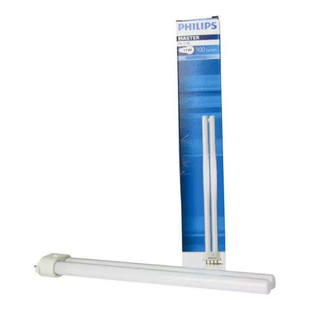 Ampoule fluocompacte G23, 9 W, 2700K, Forme Double tube, Blanc chaud
