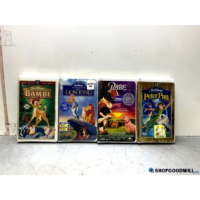 SEALED NEWORIGINAL FIRST release Lion King VHS, and peter pan, Babe