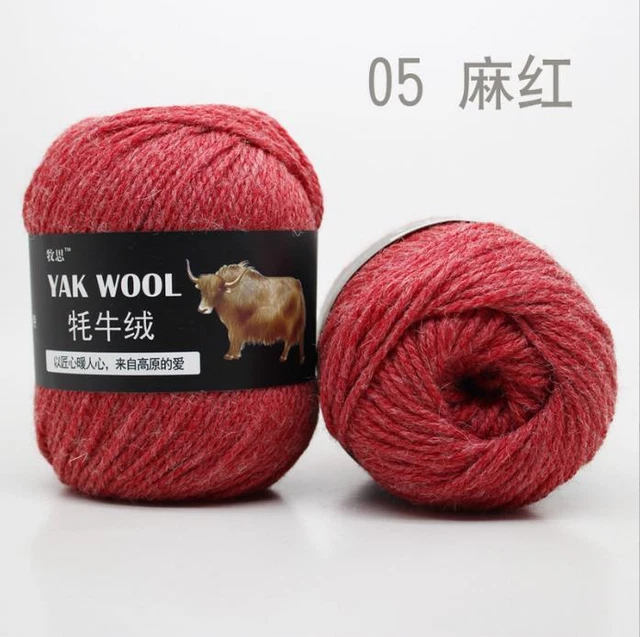 1000g Strickwolle Yak Wolle Cashmere Chunky Garn Crochet Soft Baby Baumwolle HOT 7
