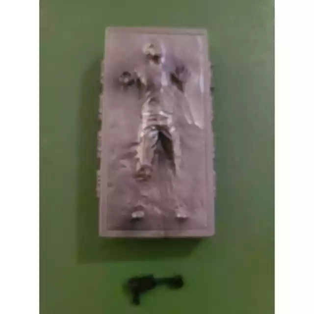 Star Wars Han Solo In Carbonite 4" Action Figure Loose 1995 With Blaster Vintage