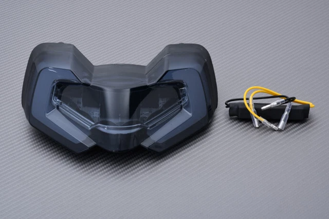 Feu Arrière LED Intégré Avec Clignotants Pour Moto Honda Grom/MSX125/CB650 - Étanchéité IP67 - 83 LED - Installation Facile - 5