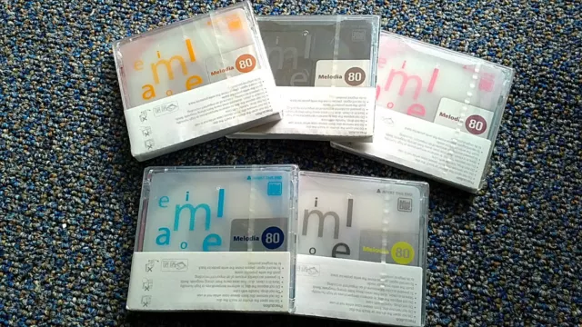 5 x Melodia 80 min Minidisc Neuf