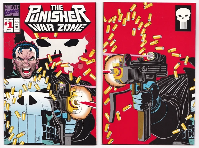Punisher War Zone  1, 2, 4, 5, 6, 8 (1992 Volume 1 Marvel Comics) lot VF 3