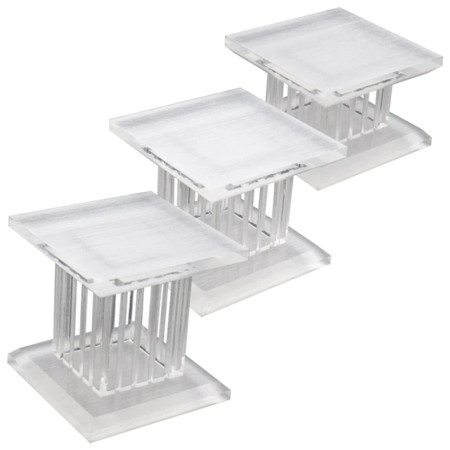 3 piezas Columna acrílica - Soporte Acryl Display Riser Action Figura