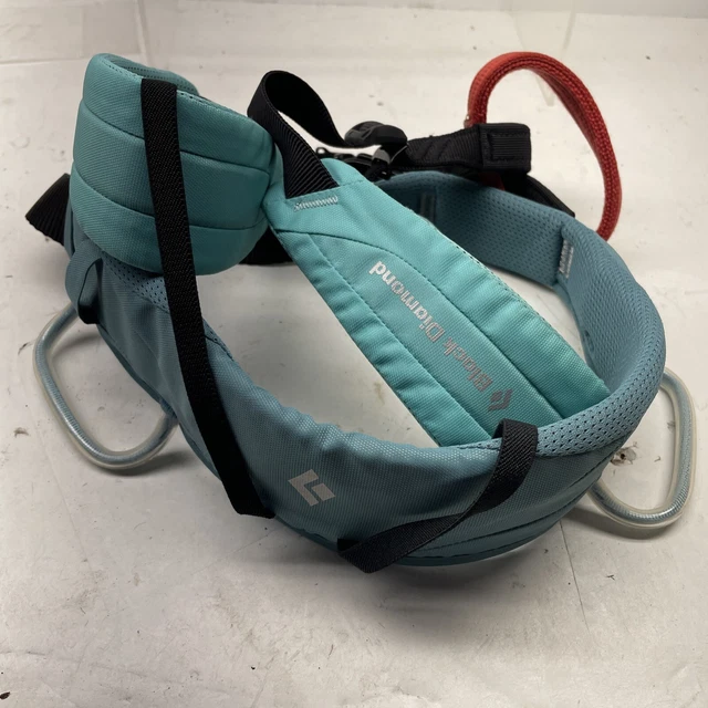 Black diamond size one teal climbing harness 22 ‘’ - 27 ‘' women’s