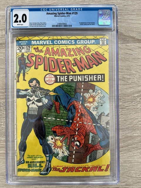🔥Amazing Spider-Man 129 CGC 2.0 1st Appearance Punisher. Key Issue! 🔥