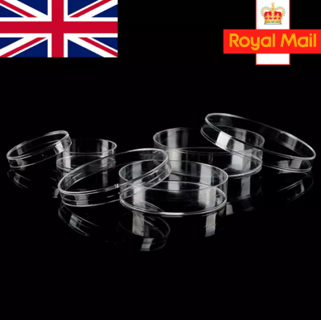 Disposable Plastic Petri Dishes 55mm, 60mm and 70mm, UK supplier, Free delivery 2