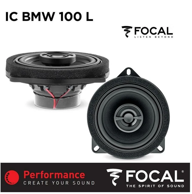 Kit Haut-Parleur Focal IC BMW 100L - 10cm Coaxial 2 Voies - Compatible BMW - Aimant Néodyme