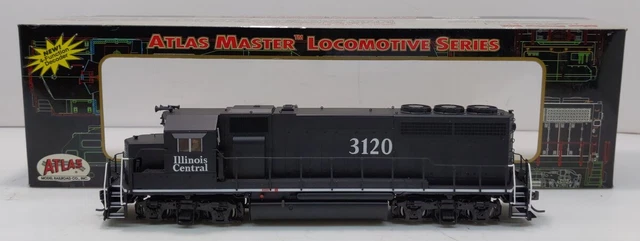 Atlas 9711 HO IllInois Central GP-40 Diesel Locomotive DCC #3120 -DCC LN/Box
