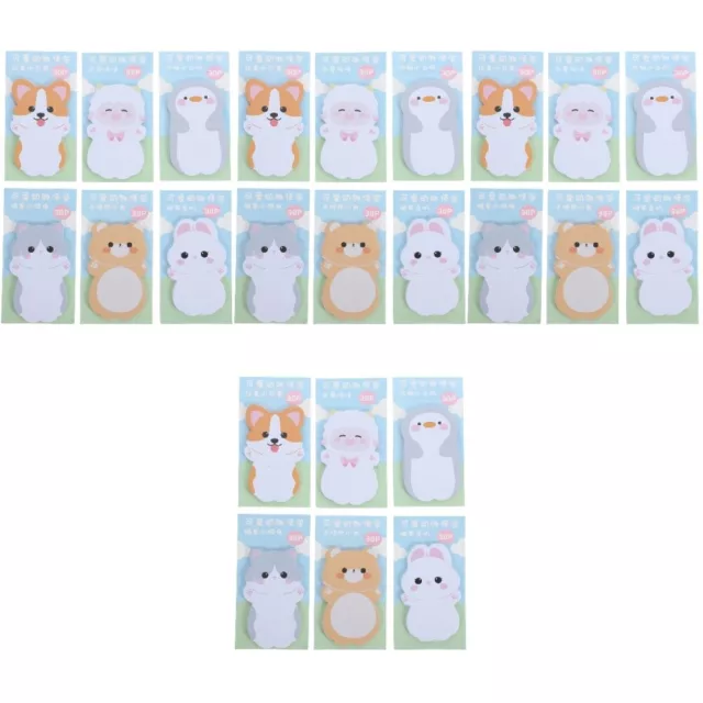 24 Sets Memo Notepads Tear-off Note Pads Adhesive Notepads Small Sticky Tabs