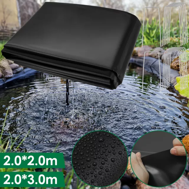 Pond Liner 78.7 Inch Waterproof Garden Pools Membrane Cuttable Keep Water⇞