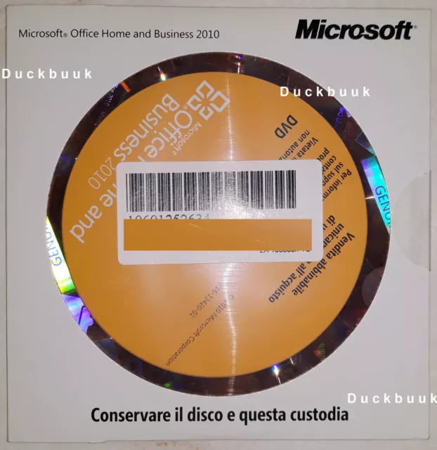 Microsoft Office Home and Business 2010 Italiano OEM DVD [con 5 licenze a vita]