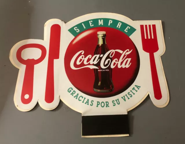 Vintage Coca-Cola Magnetic Sticker From Spain