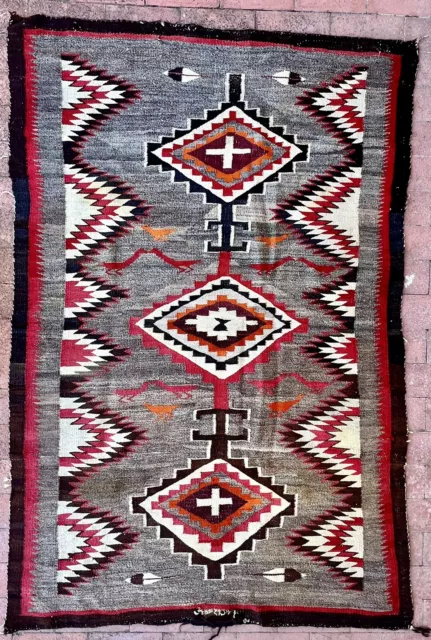 Old Navajo Pictorial Rug